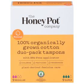 The Honey Pot - Du-pk Tampn Pltc App Usnt - 1 Each-18 Ct